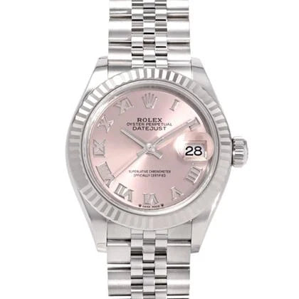 Rolex Lady-Datejust Pink Roman Numeral Dial