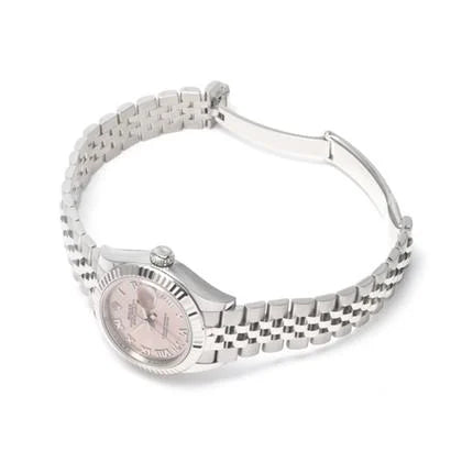 Rolex Lady-Datejust Pink Roman Numeral Dial